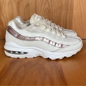 Womens 7.5 Youth 6 Nike Air Max 95 Athletic Shoes Bone White SEF0838